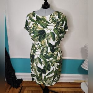 Leaf Print Dress
